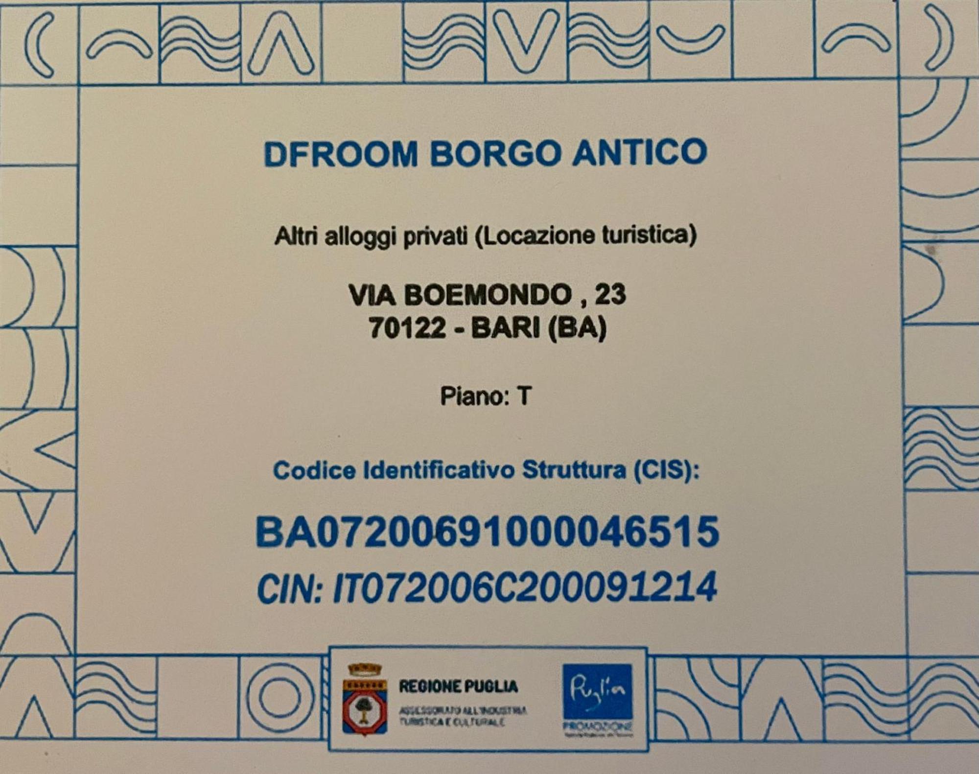 Df Room Borgo Antico Bari Eksteriør bilde